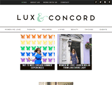 Tablet Screenshot of luxandconcord.com